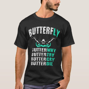 Schmetterling Schwimmen Shirt Sonnenbaden