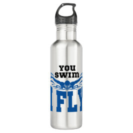 Schmetterling schwimmen Sie schwimmen I Fly Edelstahlflasche