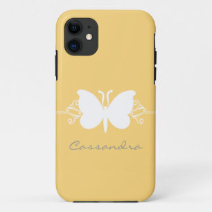 Schmetterling Schwirl CM ID iPhone 5 Fall, gelb Case-Mate iPhone Hülle