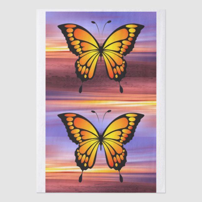 Schmetterling  seidenpapier (Vorderseite)
