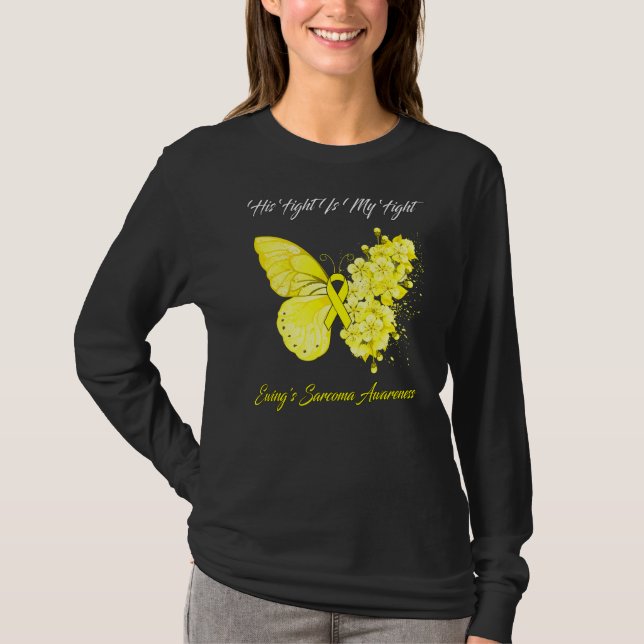 Schmetterling sein Kampf ist mein Sarcoma Aw T-Shirt (Vorderseite)