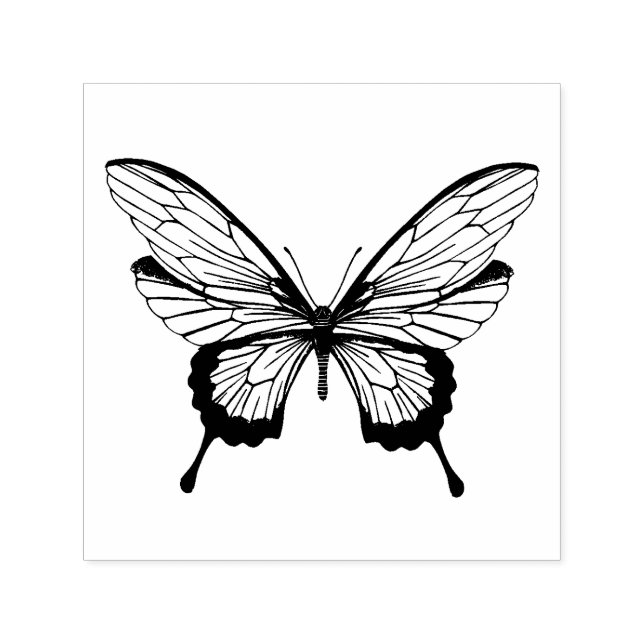 Schmetterling Selbstfärbestempel Permastempel (Design)