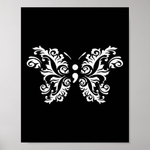Schmetterling Semikolon Mental Health Awareness Kr Poster