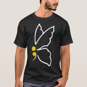 Schmetterling Semikolon-Shirt Mai Mental Health Aw T-Shirt