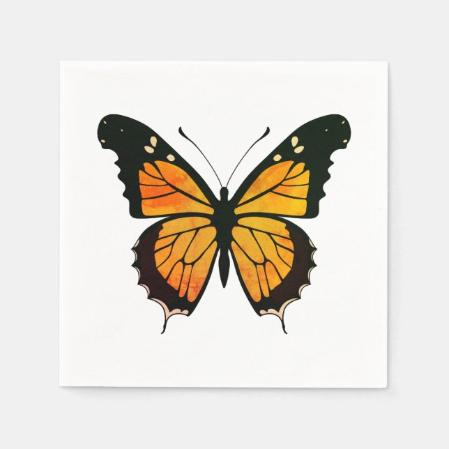 Schmetterling Serviette (Vorderseite)