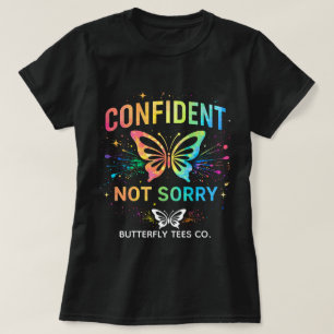 Schmetterling-Shirt 'Confident Not Sorry' 0047718 T-Shirt