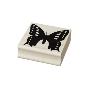 Schmetterling Silhouette Briefmarke Gummistempel