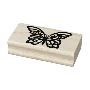 Schmetterling Silhouette Briefmarke Gummistempel