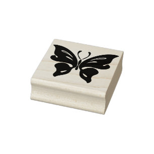 Schmetterling Silhouette Briefmarke Gummistempel