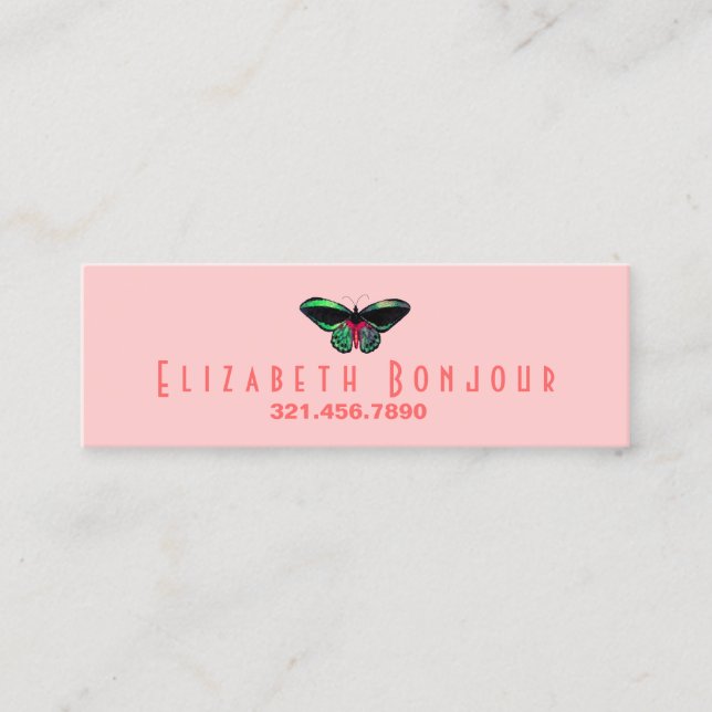 Schmetterling - Slim Business / Calling Cards Telefonnummerkarte (Vorderseite)
