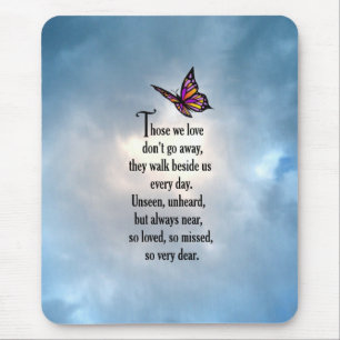 Schmetterling "So Loved" Gedicht Mousepad
