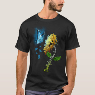 Schmetterling Sonnenblume Huntington-Krankheit-Bew T-Shirt