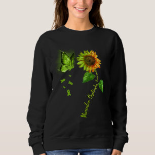 Schmetterling Sonnenblume Muskeldystrophie-Bewusst Sweatshirt