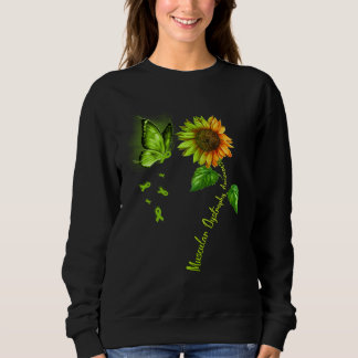 Schmetterling Sonnenblume Muskeldystrophie-Bewusst Sweatshirt