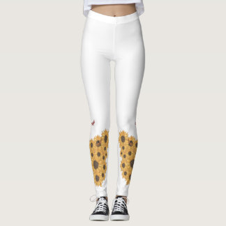 Schmetterling & Sonnenblumen Leggings - Lebhaft un