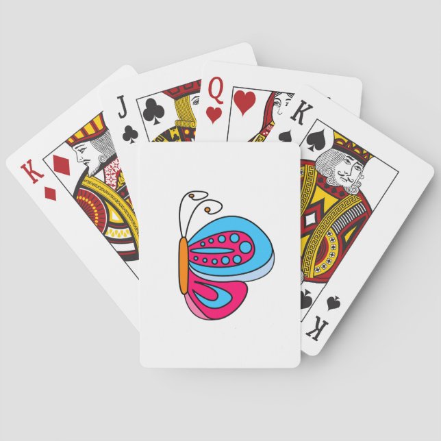 Schmetterling Spielkarten (Rückseite)