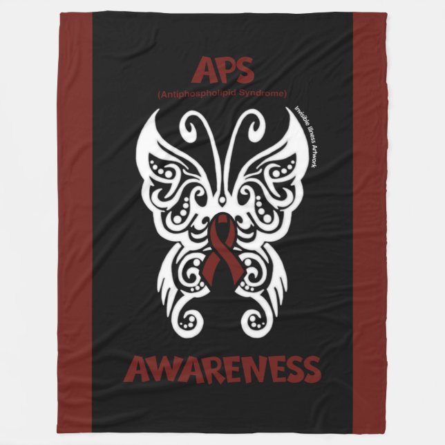 Schmetterling/Stamm...APS Fleecedecke (Vorderseite)