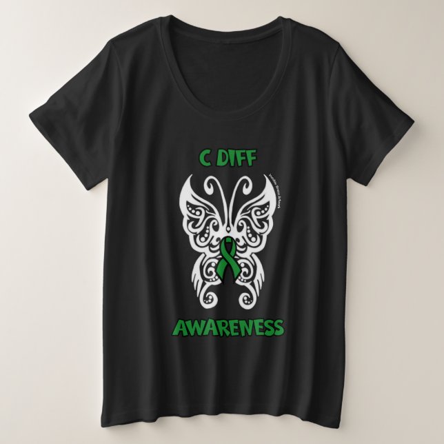 Schmetterling/Stamm Große Größe T-Shirt (Design vorne)