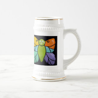 Schmetterling, Stein Bierglas