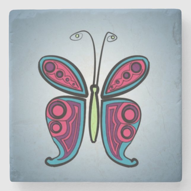 Schmetterling Steinuntersetzer (Vorderseite)