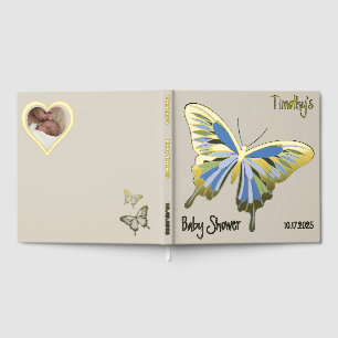 Schmetterling Süße Palette Baby Shower Roségold Gästebuch