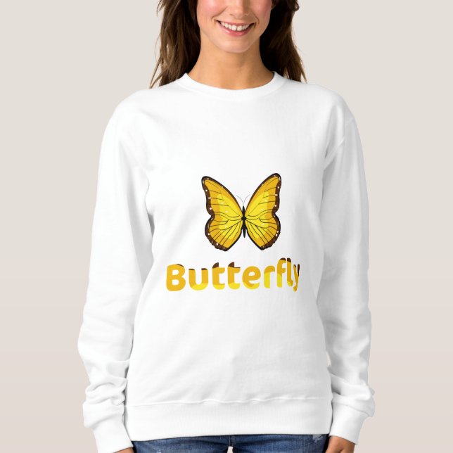 Schmetterling Sweatshirt (Vorderseite)