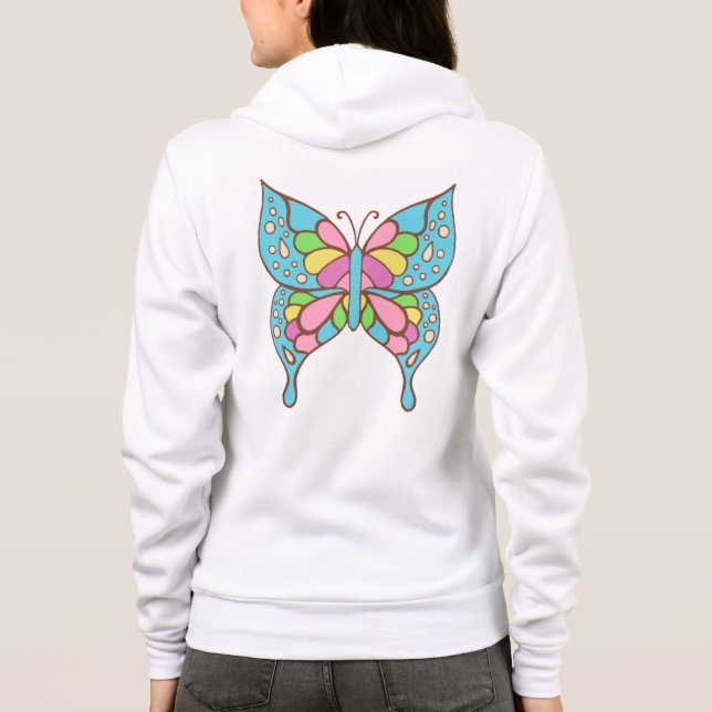 Schmetterling Sweatshirt  (Rückseite)