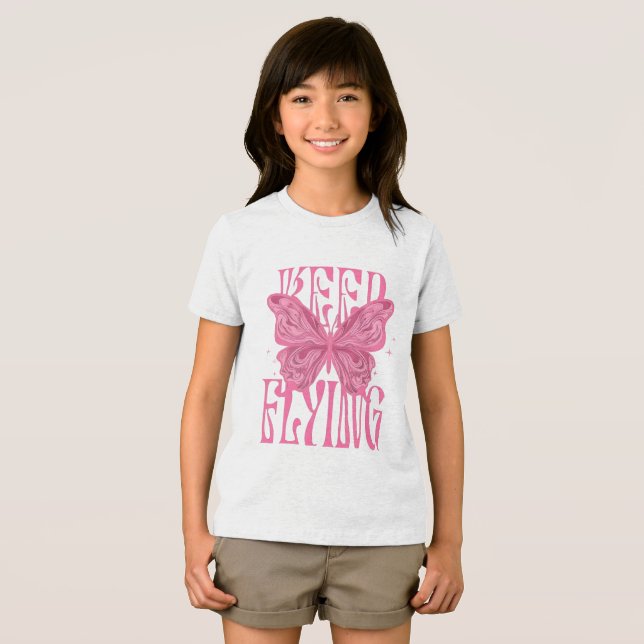 Schmetterling T-Shirt-Design  Tri-Blend Shirt (Vorderseite Voll)