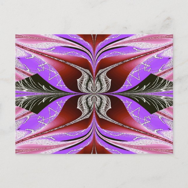 Schmetterling tanzen postkarte (Vorderseite)