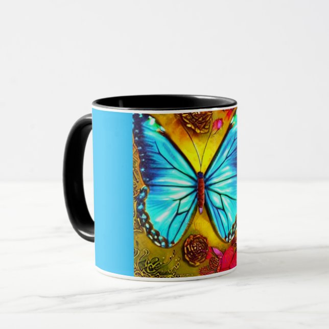 Schmetterling Tasse (Vorderseite Links)
