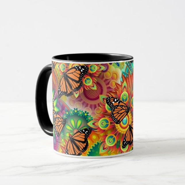 Schmetterling Tasse (Vorderseite Links)