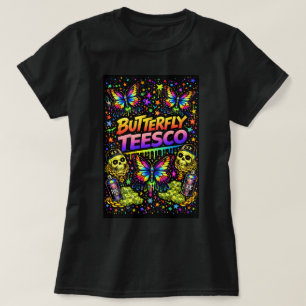 Schmetterling TEESCO Graffiti Schmetterling-Shirt  T-Shirt