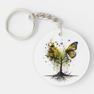 Schmetterling Tier Kreative Kunst Schlüsselanhänger
