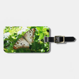 Schmetterling über Jasmine Tropical Nature Fotogra Gepäckanhänger