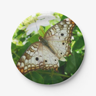 Schmetterling über Jasmine Tropical Nature Fotogra Pappteller