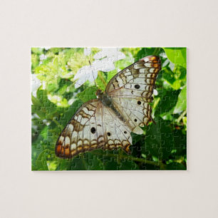 Schmetterling über Jasmine Tropical Nature Fotogra Puzzle