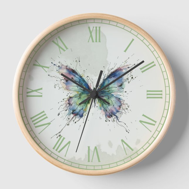 Schmetterling Uhr (Vorderseite)