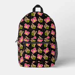 Schmetterling und Blume Bedruckter Rucksack