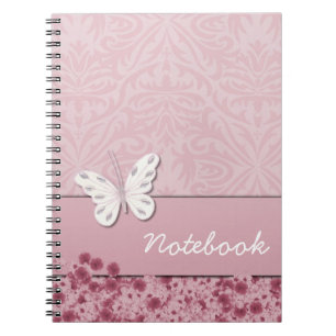 Schmetterling und Blume-Notebook Notizblock