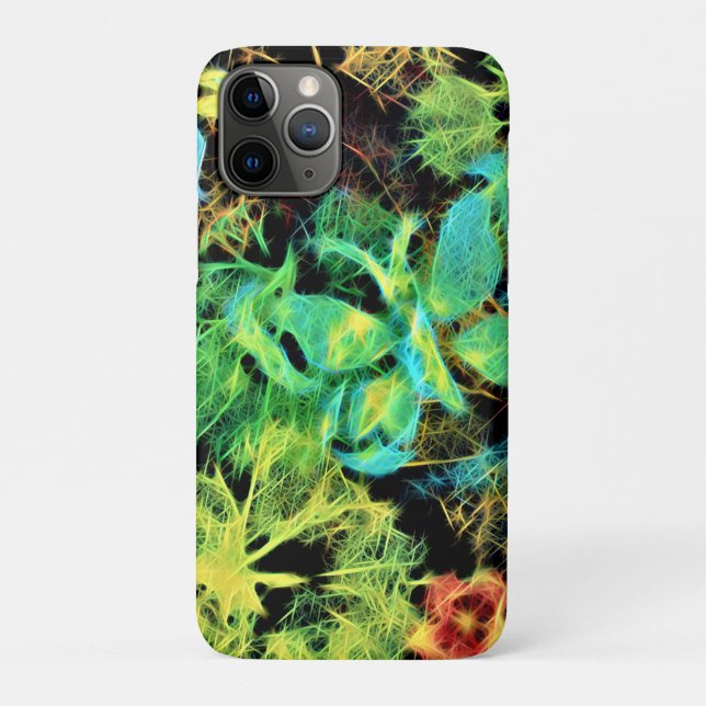 Schmetterling und Blume Rodilius iPhone Case (Rückseite)