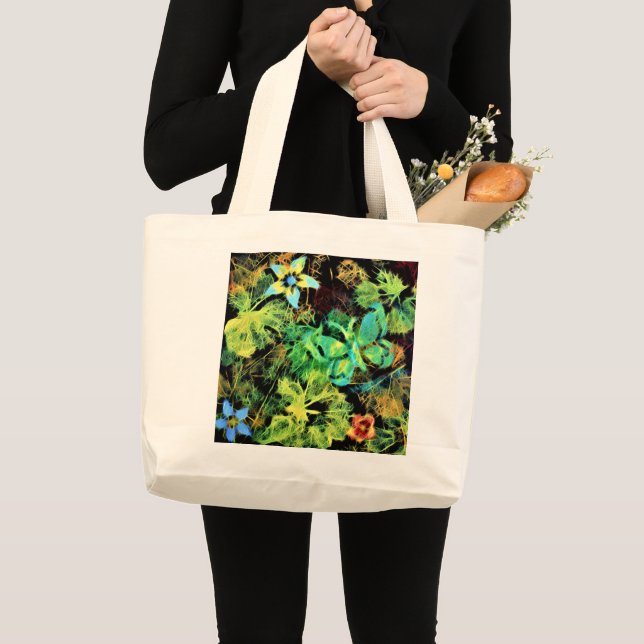 Schmetterling und Blume Rodilius Jumbo Tasche (Vorderseite (Produkt))