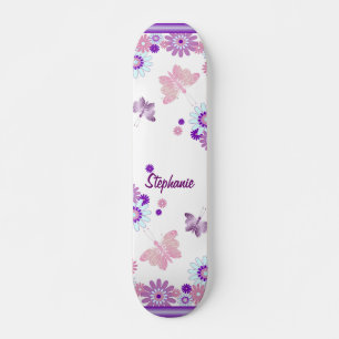 Schmetterling und Blume Skateboard