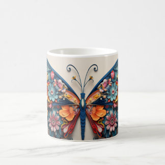 Schmetterling und Blume Tasse