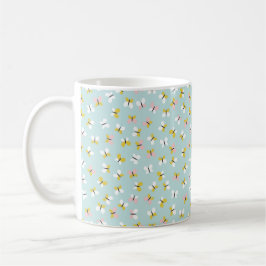 Schmetterling- und Blumenmuster  Kaffeetasse