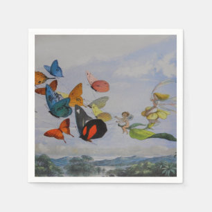 Schmetterling und Feenkönigin Schmetterlinge Feen Serviette