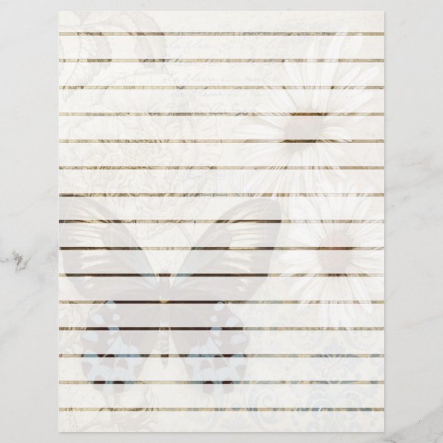 Schmetterling und Gänse (Vorderseite)