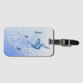 Schmetterling und Herz Gepäckanhänger