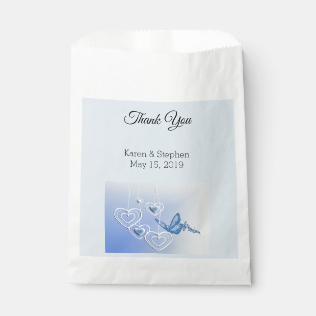 Schmetterling und Herz Geschenktütchen (Vorderseite)