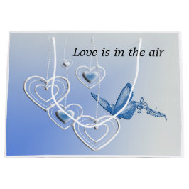 Schmetterling und Herz Große Geschenktüte