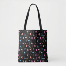 Schmetterling und Herzen Tote Bag 'Erblühen'